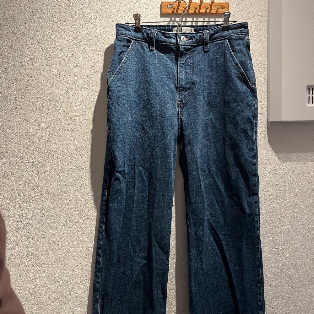 Abercrombie & Fitch Blue Straight Leg Jeans - Picture 2 of 6